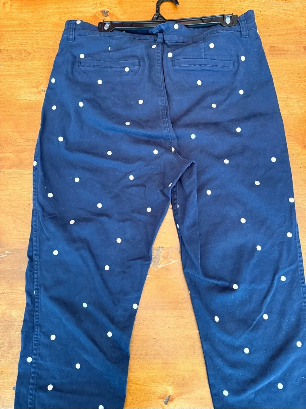 Woman’s Navy Polka Dot Pants